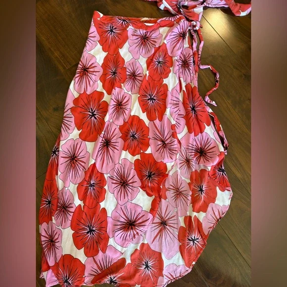 Ava Sky by Fighting Eel Wrap Skirt, Wrap Top & Shorts Set RARE! Size XS - Picture 4 of 8